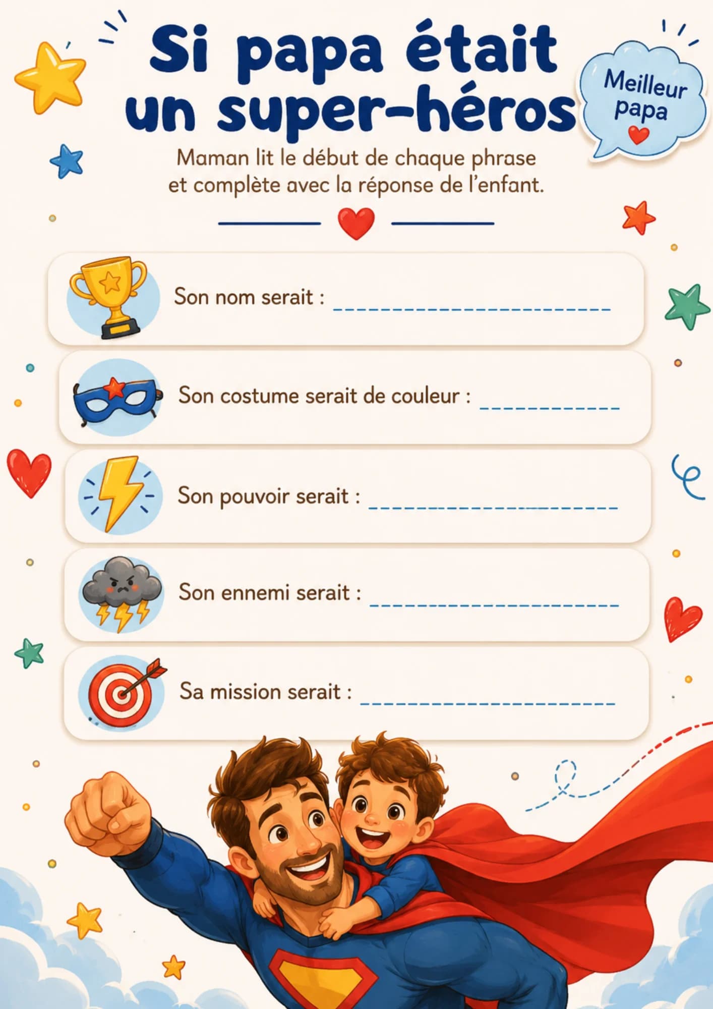 Livret fête des pères - VERSION FILS — photo 5