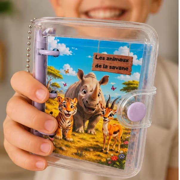 Mini classeur animaux de la savane
